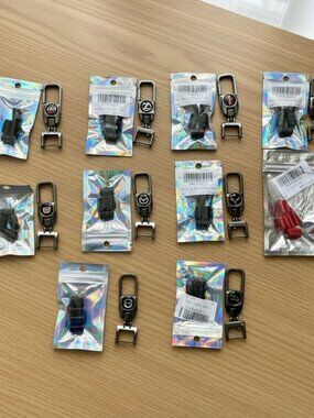 4 Pcs Tire Valve Caps and Car Keychain Combo for Various Vehicles